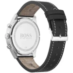 1513708-hugo-boss-watch-men-black-dial-leather-strap-quartz-battery-analog-chronograph-pioneer