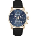 ساعة هوجو بوس للرجال 1513783 1 1513783-hugo-boss-watch-men-blue-dial-leather-black-strap-quartz-battery-analog-chronograph-skymaster