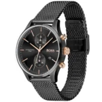 1513811-hugo-boss-watch-water-resistant-5bar-men-black-dial-metal-stainless-mesh-strap-quartz-battery-analog-chronograph-associate