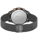 1513811-hugo-boss-watch-water-resistant-5bar-men-black-dial-metal-stainless-mesh-strap-quartz-battery-analog-chronograph-associate