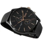 1513811-hugo-boss-watch-water-resistant-5bar-men-black-dial-metal-stainless-mesh-strap-quartz-battery-analog-chronograph-associate