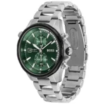 1513930-hugo-boss-watch-10bar-water-resistant-men-green-black-dial-metal-stainless-silver-strap-quartz-battery-analog-chronograph-globetrotter – Copy