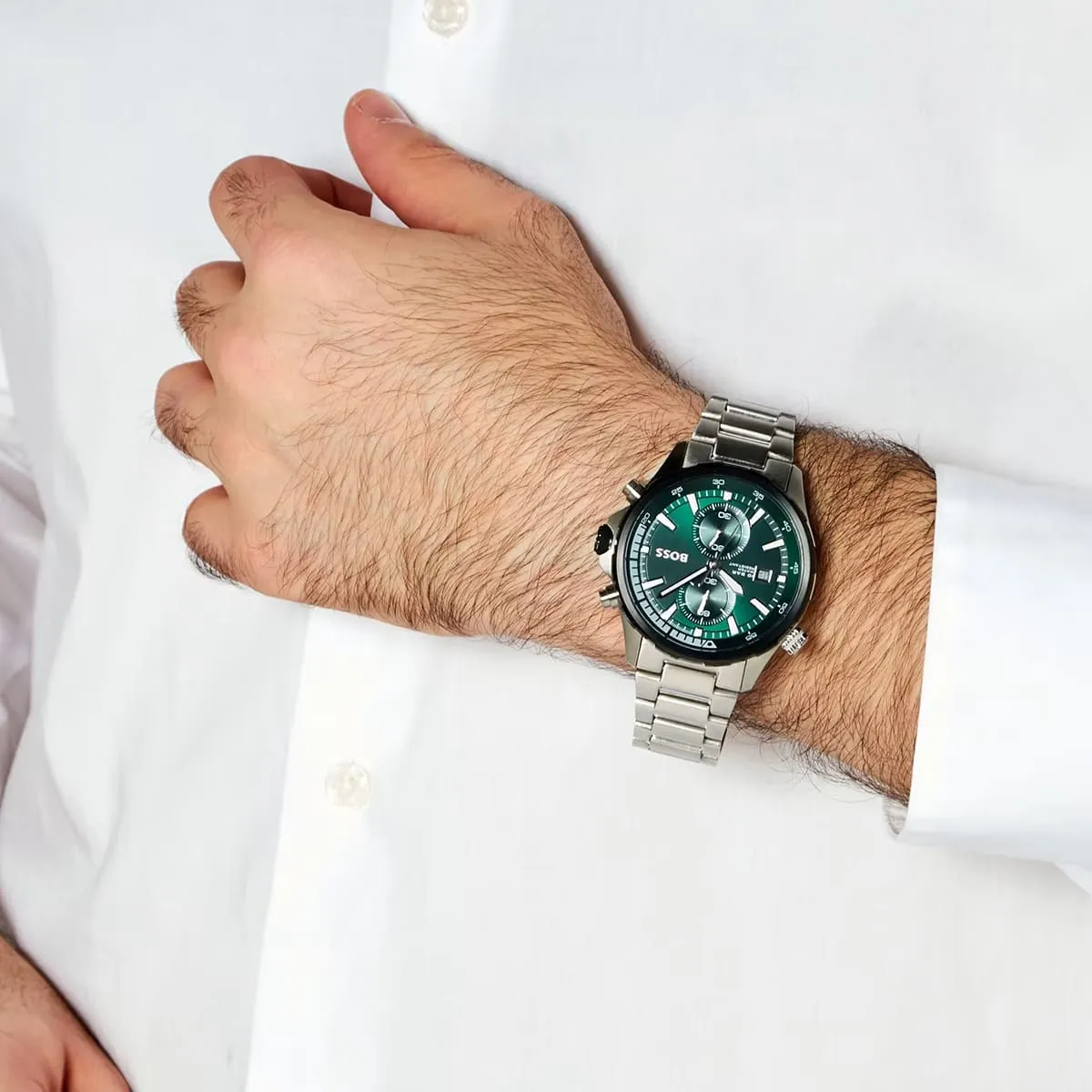 1513930-hugo-boss-watch-10bar-water-resistant-men-green-black-dial-metal-stainless-silver-strap-quartz-battery-analog-chronograph-globetrotter_4