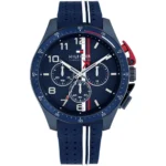 ساعة تومي هيلفيغر للرجال 1792169 1 1792169-tommy-hilfiger-watch-chronograph-men-blue-dial-rubber-strap-quartz-analog-bank