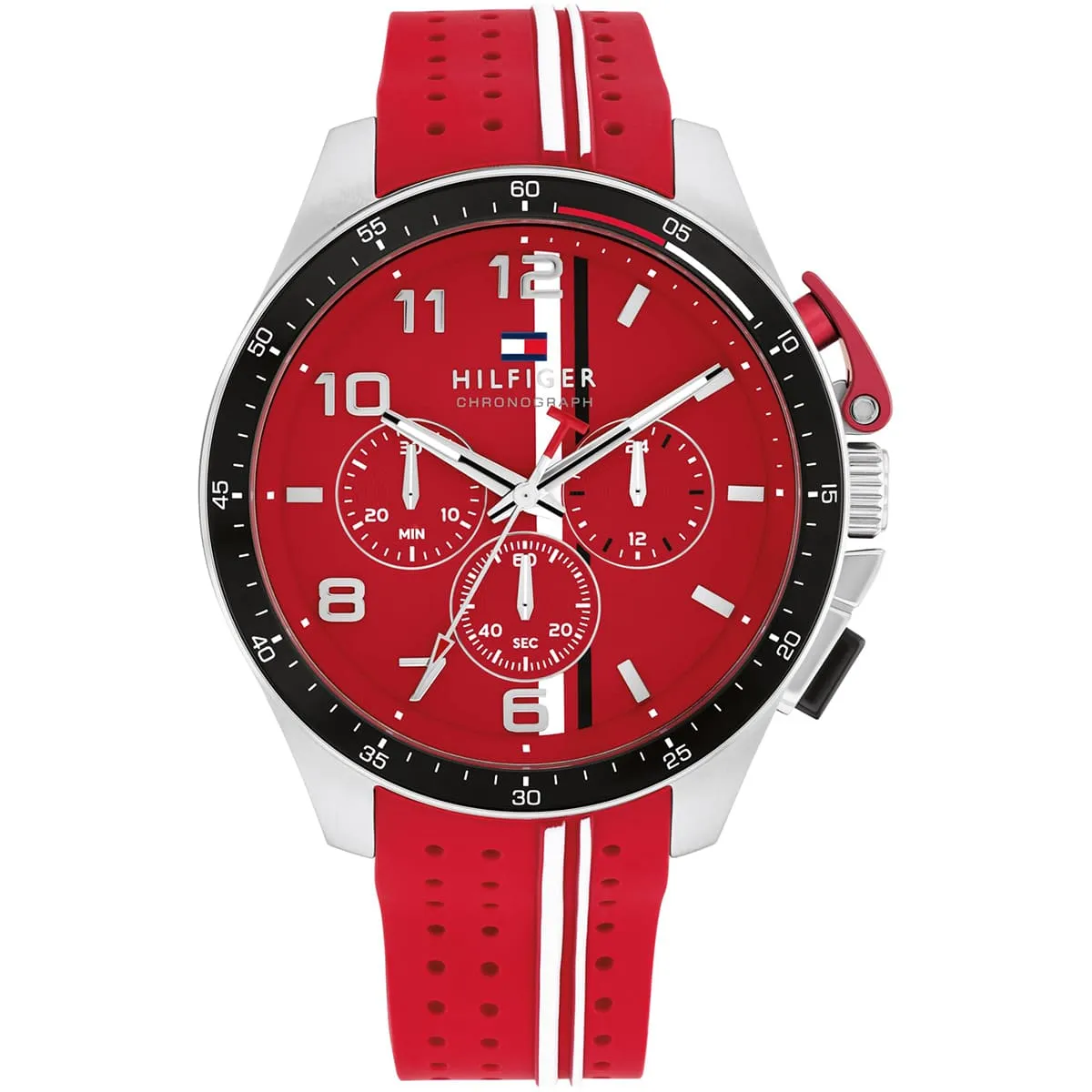 1792170-tommy-hilfiger-watch-chronograph-men-red-dial-rubber-strap-quartz-analog-bank 1792170 tommy hilfiger watch chronograph men red dial rubber strap quartz analog bank