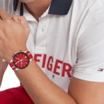 1792170-tommy-hilfiger-watch-chronograph-men-red-dial-rubber-strap-quartz-analog-bank