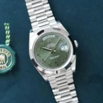 228206-0048-rolex-watch-oyster-perpetual-superlative-chronometer-officially-certified-men-arabic-numerals-green-dial-metal-silver-strap-automatic-analog-day-date