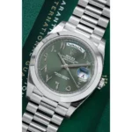 228206-0048-rolex-watch-oyster-perpetual-superlative-chronometer-officially-certified-men-arabic-numerals-green-dial-metal-silver-strap-automatic-analog-day-date