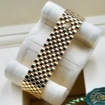 Rolex-1908-52508-0007-Black-Dial-Yellow-Gold-Settimo-Bracelet