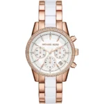 ساعة مايكل كورس للنساء MK6324 1 mk6324-michael-kors-watch-women-white-dial-multi-rose-gold-strap-quartz-battery-analog-chronograph-ritz