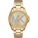 ساعة مايكل كورس للنساء MK6555 1 mk6555-michael-kors-watch-women-mk-logo-crystals-gold-dial-metal-stainless-steel-golden-strap-quartz-battery-analog-three-hand-bradshaw